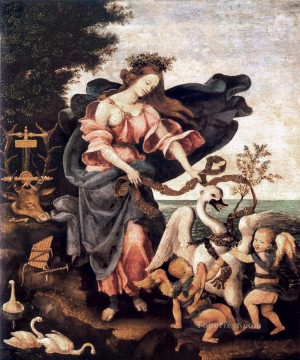 Alegoría de la Música o Erato 1500 Christian Filippino Lippi Pinturas al óleo